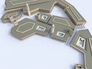 souq bazaar market 3D Model