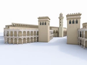 souq bazaar market 3D Model