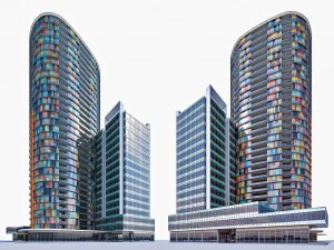 житловий будинок 01 3D Модель