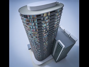 residential building 01 3D Model