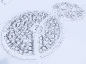 mixed-use development business area 3D Model