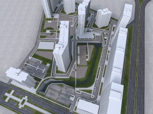 residential urban area 3D Model