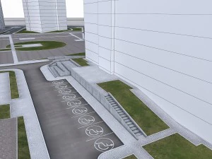 residential urban area 3D Model