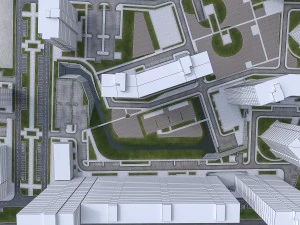 residential urban area 3D Model
