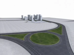 residential urban area 3D Model