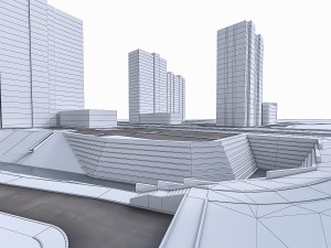 residential urban area 3D 모델