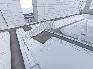 residential urban area 3D Model