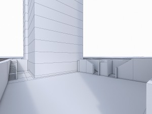 residential urban area 3D 모델