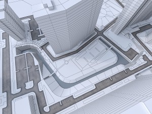 residential urban area 3D 모델