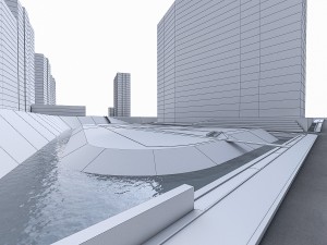 residential urban area 3D 모델