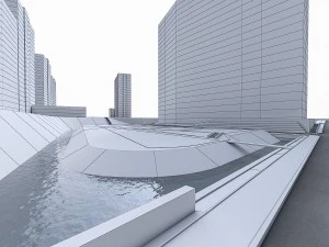 residential urban area 3D Model