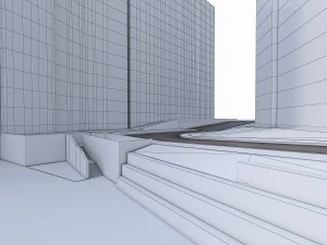 residential urban area 3D Model