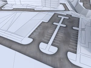 residential urban area 3D Model