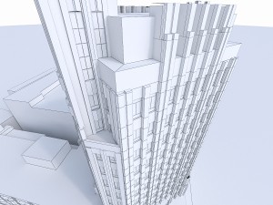 wiltern theatre - pellissier building 3D Модель