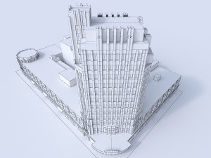 wiltern theatre - pellissier building 3D Модель