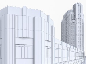 wiltern theatre - pellissier building 3D Модель