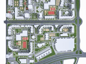 мікрорайон 3D Модель