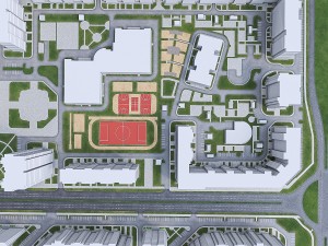 residential urban district 3D Model