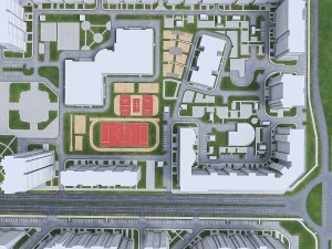 residential urban district 3D Model