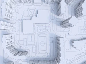 residential urban district 3D Model