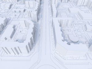 residential urban district 3D Model