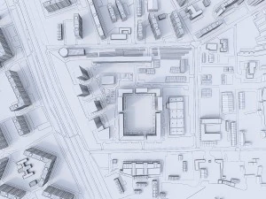 residential urban area 3D Model