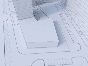 residential urban area 3D Model