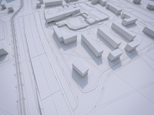 city urban area territory Modello 3D