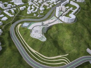 urban landscape terrain 3D Model