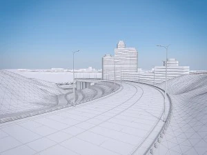urban landscape terrain 3D Model