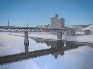 urban landscape terrain 3D Model