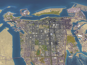 Abu Dhabi - City 3D Model