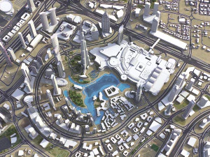 Дубай - 3D модель міста 3D Модель