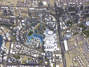 Dubai - 3D City Model Modèle 3D