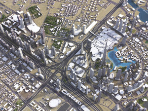 Dubai - 3D City Model Modèle 3D