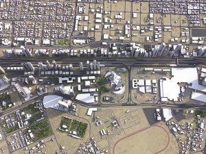 Dubai - 3D City Model Modèle 3D