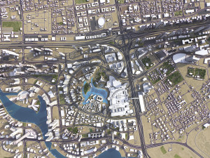 Dubai - 3D City Model Modèle 3D