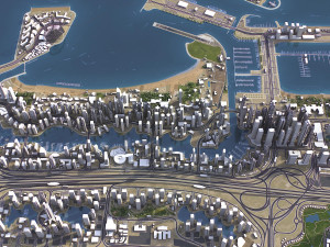 Dubai - 3D City Model Modèle 3D