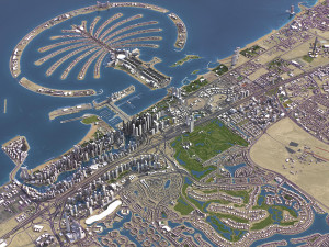 Dubai - 3D City Model Modèle 3D