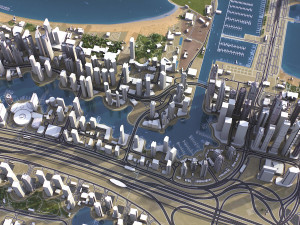 Dubai - 3D City Model Modèle 3D