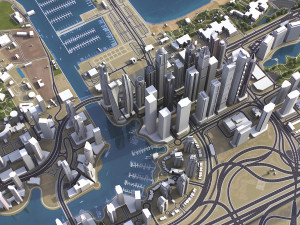 Dubai - 3D City Model Modèle 3D
