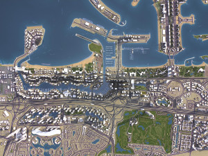 Dubai - 3D City Model Modèle 3D