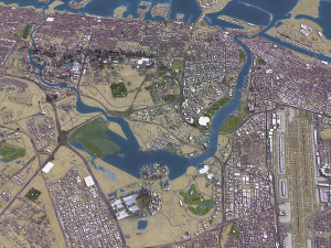 Dubai - 3D City Model Modèle 3D