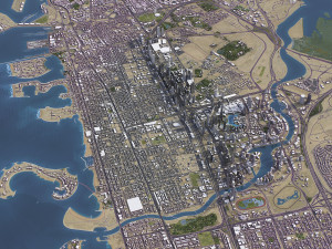 Dubai - 3D City Model Modèle 3D