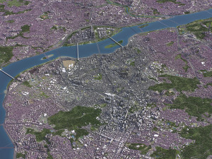 Seoul - 3D City Model Modelo 3D