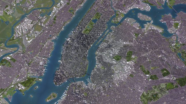 New York - 3D City Model 3D Model .c4d .max .obj .3ds .fbx .stl .blend 