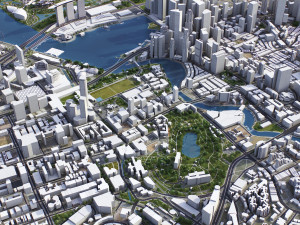 Singapore - 3D City Model Model 3D