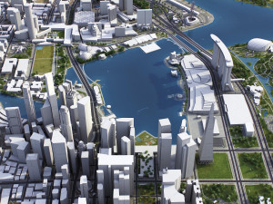 Singapore - 3D City Model Model 3D