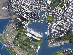 Singapore - 3D City Model Model 3D