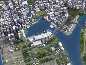 Singapore - 3D City Model Model 3D